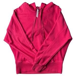 FP Movement by Free People Hot Pink Half-Zip Hooded Sweatshirt